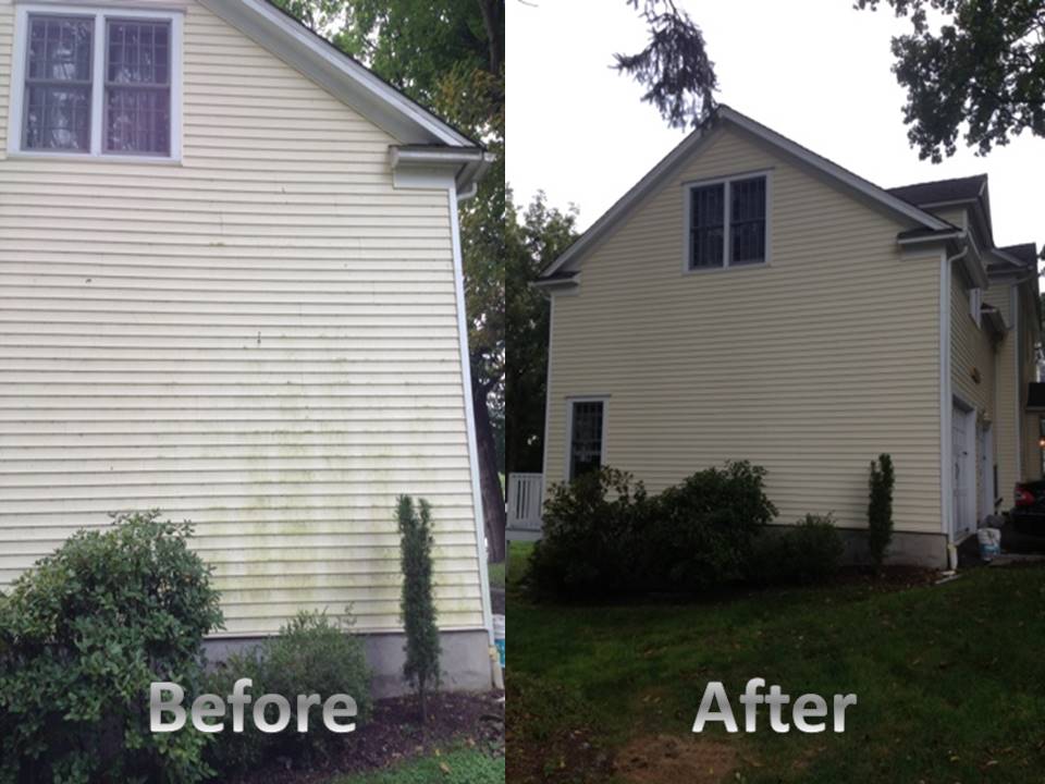 house side vinyl before and after